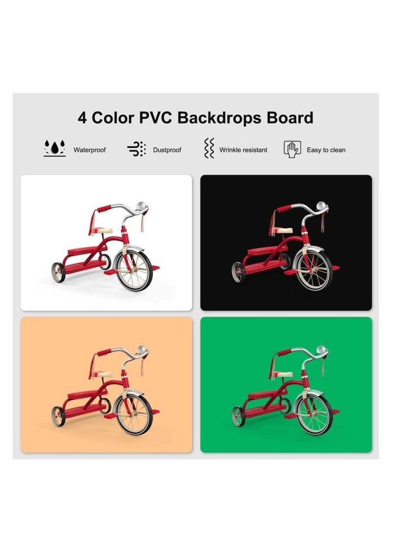 بولوز صندوق إضاءة قابل للطي من بولوز بحجم 60x40 سم مع 3 أوضاع للإضاءة و10 درجات سطوع و4 خلفيات – خيمة تصوير احترافية للمنتجات - Image 5